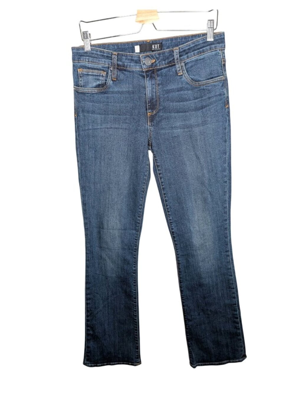 Kut From The Kloth Karen Baby Bootcut Jeans Size 6 Long Medium Wash